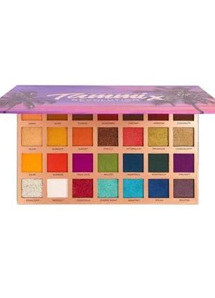 Палетка тіней для повік makeup revolution x tammi tropical twilight eyeshadow palette, 33.6 г