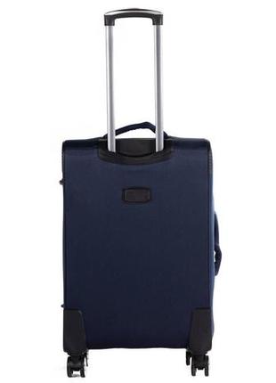 Меленький тканевый чемодан на четырех колесах 48l horoso3 фото