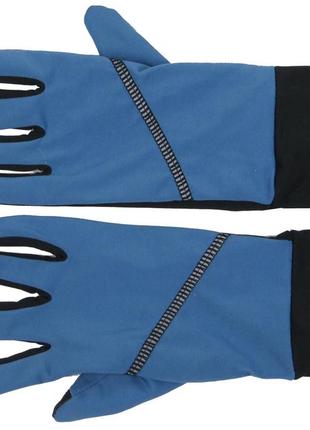 Жіночі рукавички для бігу, заняття спортом crivit блакитні2 фото