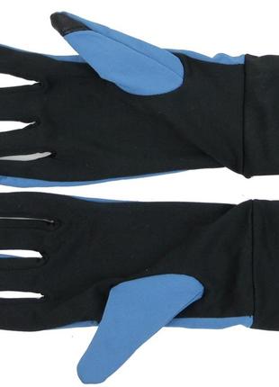 Женские перчатки для бега, занятия спортом crivit голубые4 фото