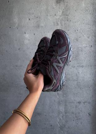 Нью беленс бургундий кроссовки new balance 610 burgundy grey5 фото