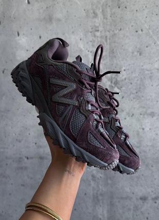 Нью беленс бургундій кросівки new balance 610 burgundy grey