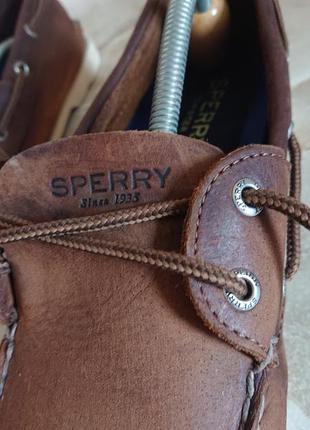 Мужские кожаные топсайдеры sperry top sider8 фото