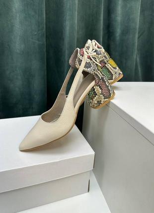 Жіночі туфлі із натуральної шкіри jolie5 фото