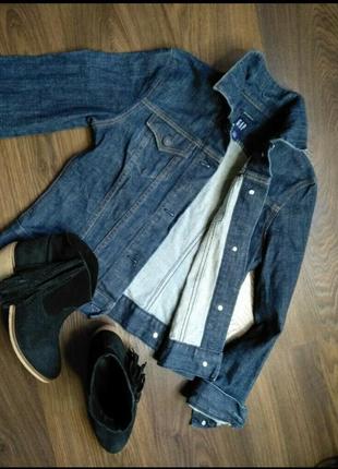 Женская джинсовая куртка ♥️ класична, синя7 фото