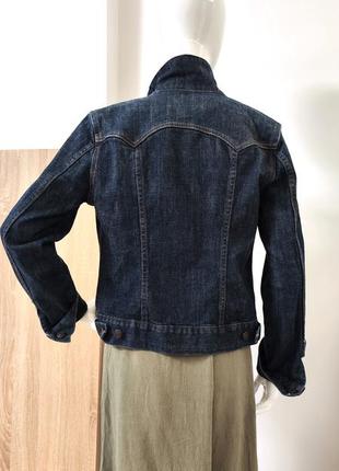 Женская джинсовая куртка ♥️ класична, синя3 фото