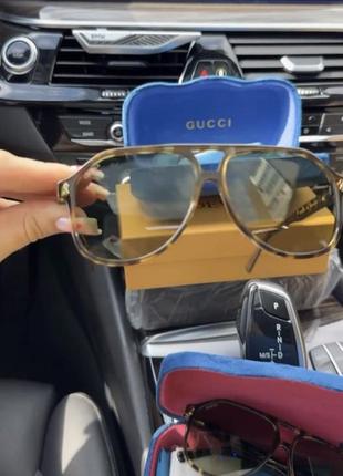 Преміальні напівпрозорі подіумні окуляри маска gucci
