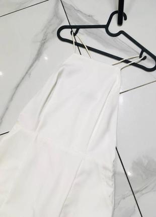 Біле плаття з відкритою спинкою missguided л3 фото