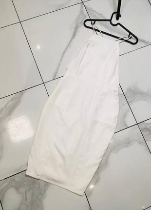 Біле плаття з відкритою спинкою missguided л5 фото