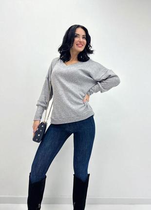 Жіночий пуловер з ангори "lamia" | норма5 фото