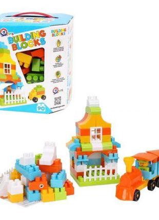 Конструктор "building blocks", 90 деталей, блакитний [tsi150597-тsі]