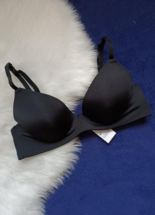Бюстгальтер бра нижнее белье черный бесшовный сток t-shirt bra