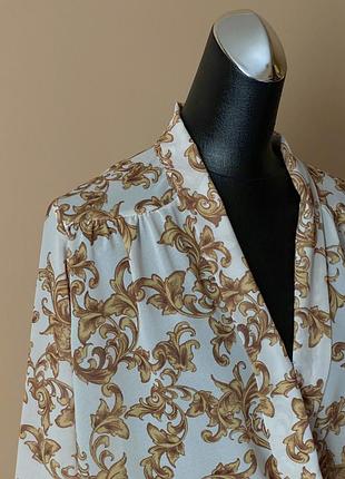 Блузка боди комбидресс рубашка с принтом в стиле versace