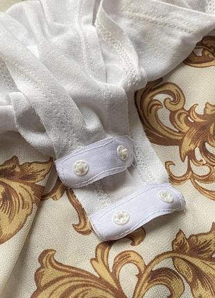 Блузка боди комбидресс рубашка с принтом в стиле versace