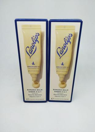 Бальзам-блиск для губ із бананом lanolips banana balm lip sheen 3-in-1