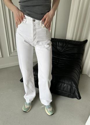 Білі джинси палацо wide leg mango
