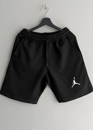 Чоловічі шорти / якісні шорти air jordan в чорному кольорі на літо