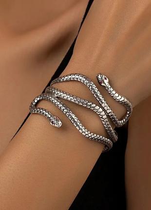 Браслет оберіг змія, прикраса на руку