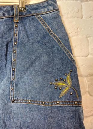 Фирменная джинсовая юбка6 фото