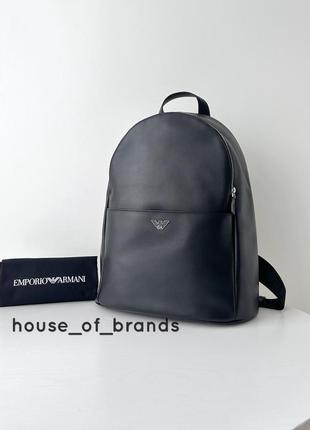 Emporio armani backpack мужской брендовый кожаный рюкзак оригинал армани кожа мужественный кожужный подарок подарок мужчине мальчишку