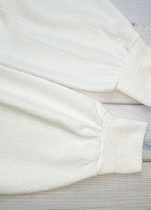 💥1+1=3 шикарный молочный белый свитшот свитер zara оверсайз, размер 44 - 465 фото