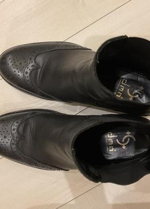 Кожаные ботинки челси италия dmn4 фото