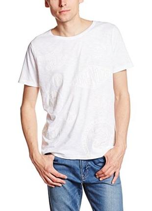Белая футболка с белым принтом diesel 🛍️1+1=3🛍️
