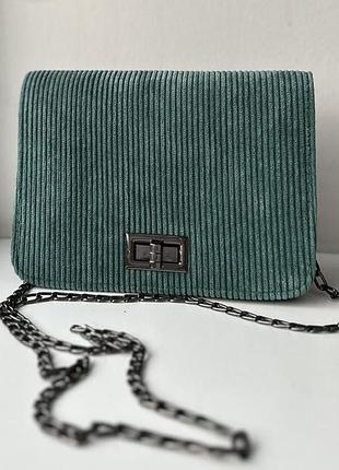 Вельветова сумка crossbody