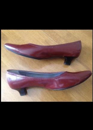 Кожаные туфли лодочки комфорт ara 42 (27.5-9.5) на широкую ногу2 фото