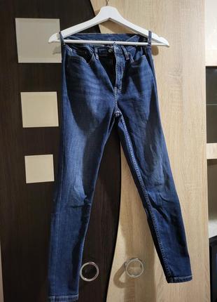 Calvin klein джинсы синие скинни хс7 фото