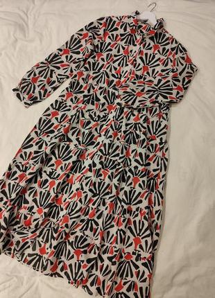 Ярусне плаття сорочка з довгими рукавами