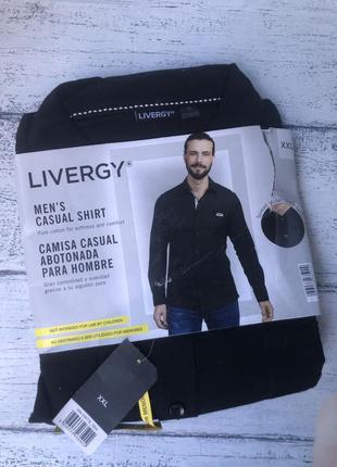 Чоловіча повсякденна сорочка на ґудзиках livergy xxl