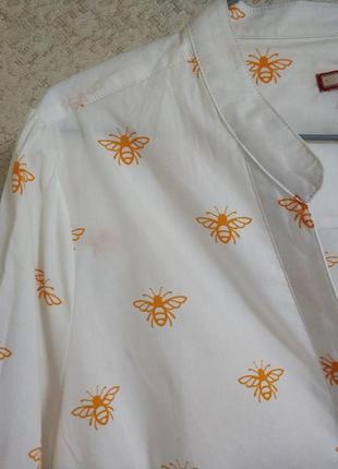 Joe browns блуза блузка рубашка белая рубашка блуза 100% cotton принт бренд joe browns 3