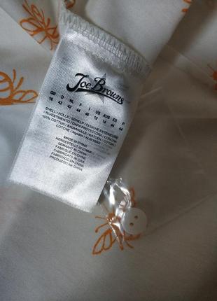 Joe browns блуза блузка рубашка белая рубашка блуза 100% cotton принт бренд joe browns 8