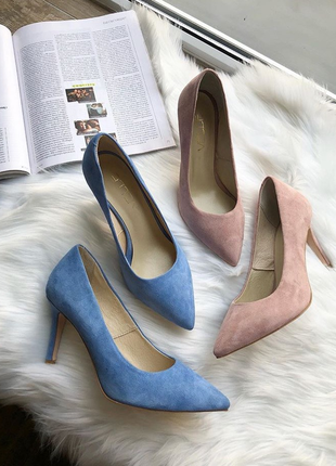 Замшевые туфли лодочки nivelle