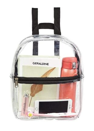 Прозрачный мини-рюкзак, сверхпрочный морозостойкий из пвх1 фото