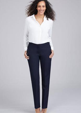 Bonmarche tapered leg жіночі класичні брюки великий розмір сині