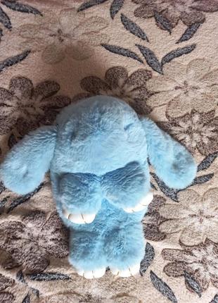 Пушистый рюкзак кролик