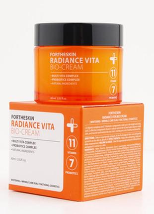 Лифтинг крем для лица с витаминами fortheskin radiance vita bio cream (60 мл)