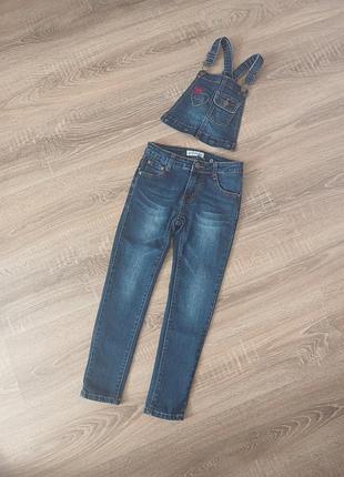 Комбінезон-джинси трансформер  на дівчинку