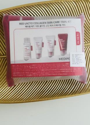 Набор миниатюр с лакто коллагеном medipeel red lacto collagen skin care trial kit