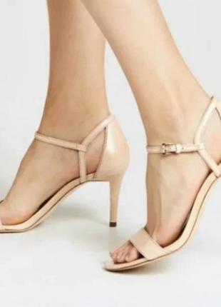Телесные бежевые босоножки сандалии michael kors simone 39 оригинал стиль massimo dutti zara