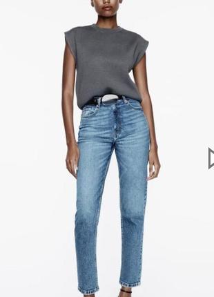 Джинси Slim mom high ankle jeans stradivarius
