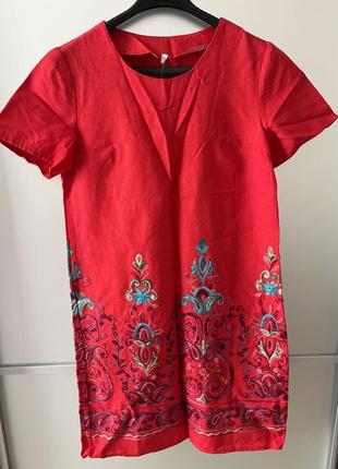 Плаття вишиванка на короткий рукав