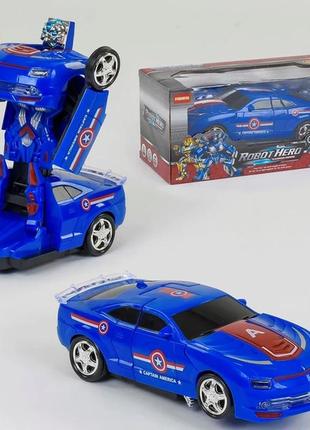Трансформер-робот машина со звуковым сопровождением от батареек аа sports car js004