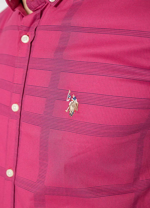 Рубашка мужская повседневная, цвет бордовый, 247r403