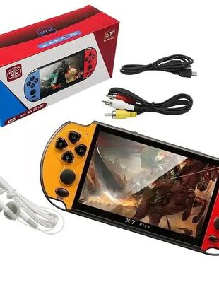 Ігрова приставка портативна psp x7, екран 5.1, інтегровані ігри, 8гб пам'яті