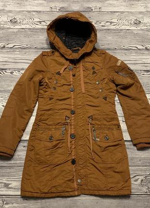Помаранчева куртка парка khujo brand orange expedition parka