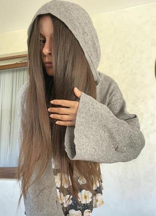 Жіночатрикотажна кофта h&m з капюшоном 4