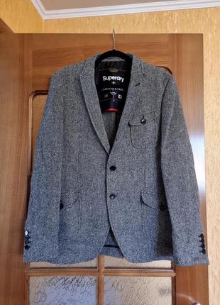 Жакет вовняний шерстяний  superdry x timothy everest.